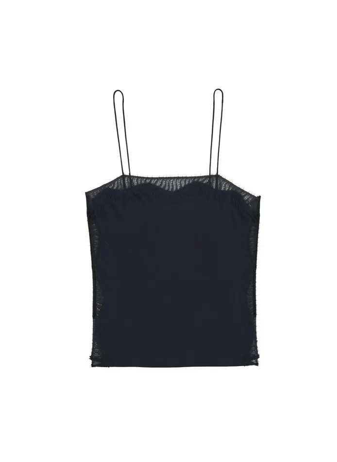 Women Tops ALC Sandy Lace Camisole Top Blackblack