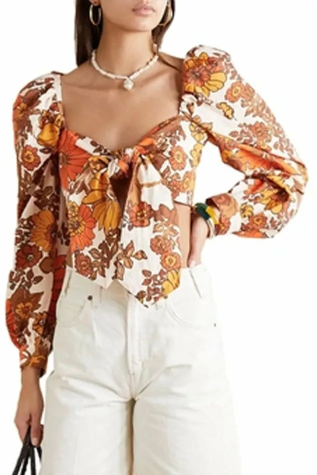 Women Tops DODO BAR OR Biby Top Orange