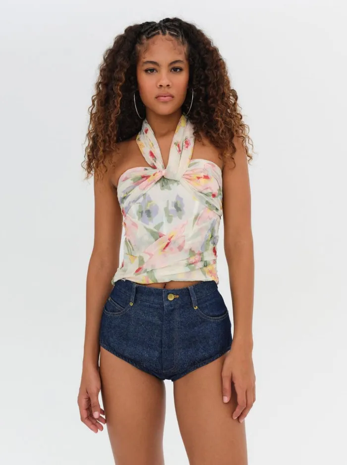 Women Tops For Love and Lemons Abby Strapless Top Multi