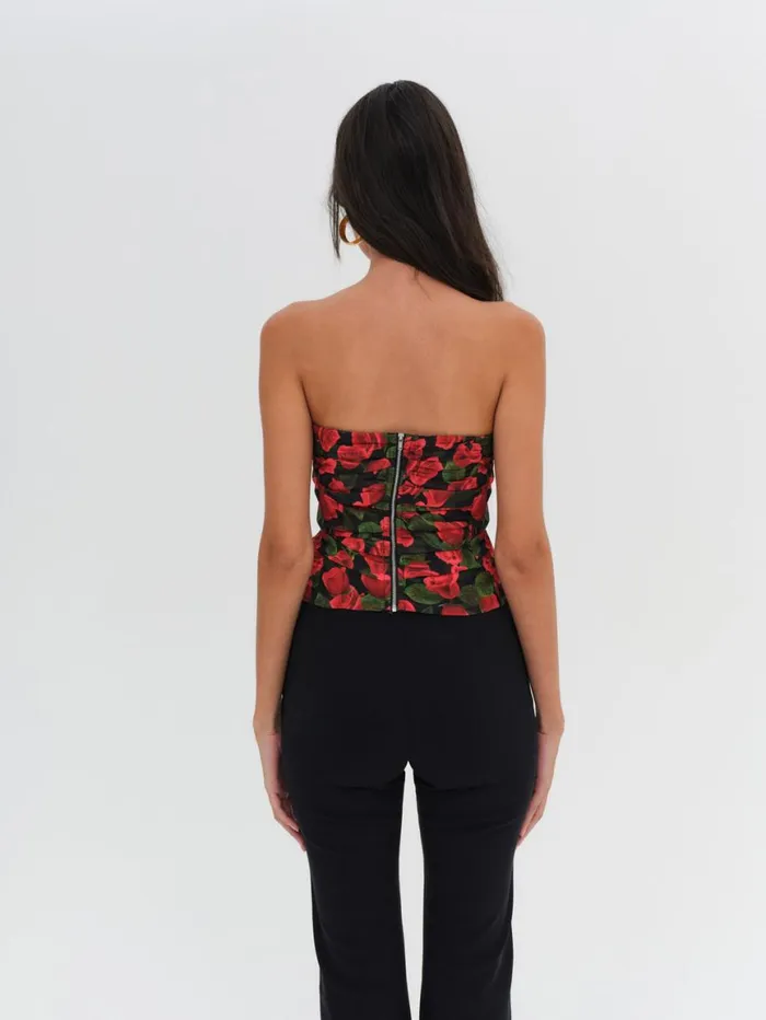Women Tops For Love and Lemons Abby Strapless Top Red Women Tops For Love and Lemons Abby Strapless Top Red