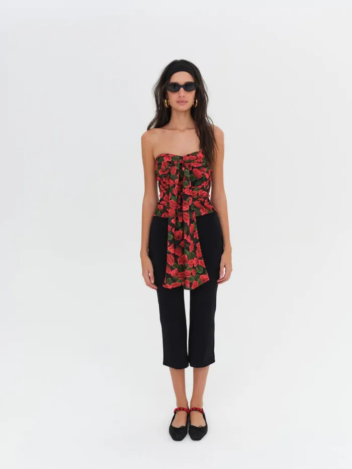 Women Tops For Love and Lemons Abby Strapless Top Red Women Tops For Love and Lemons Abby Strapless Top Red