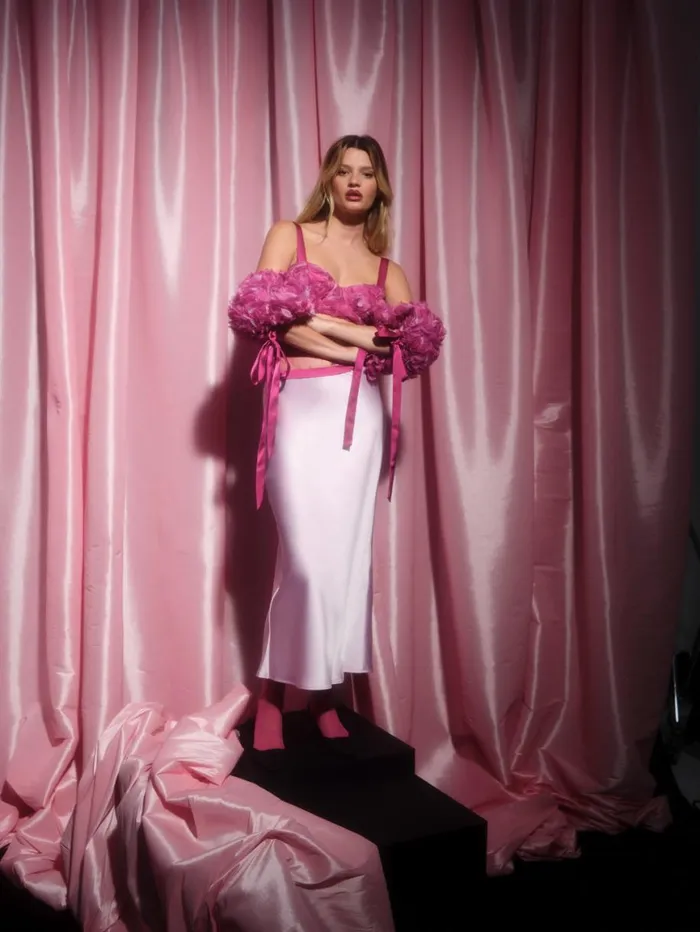 Women Tops For Love and Lemons Autumn Crop Top Pink Women Tops For Love and Lemons Autumn Crop Top Pink