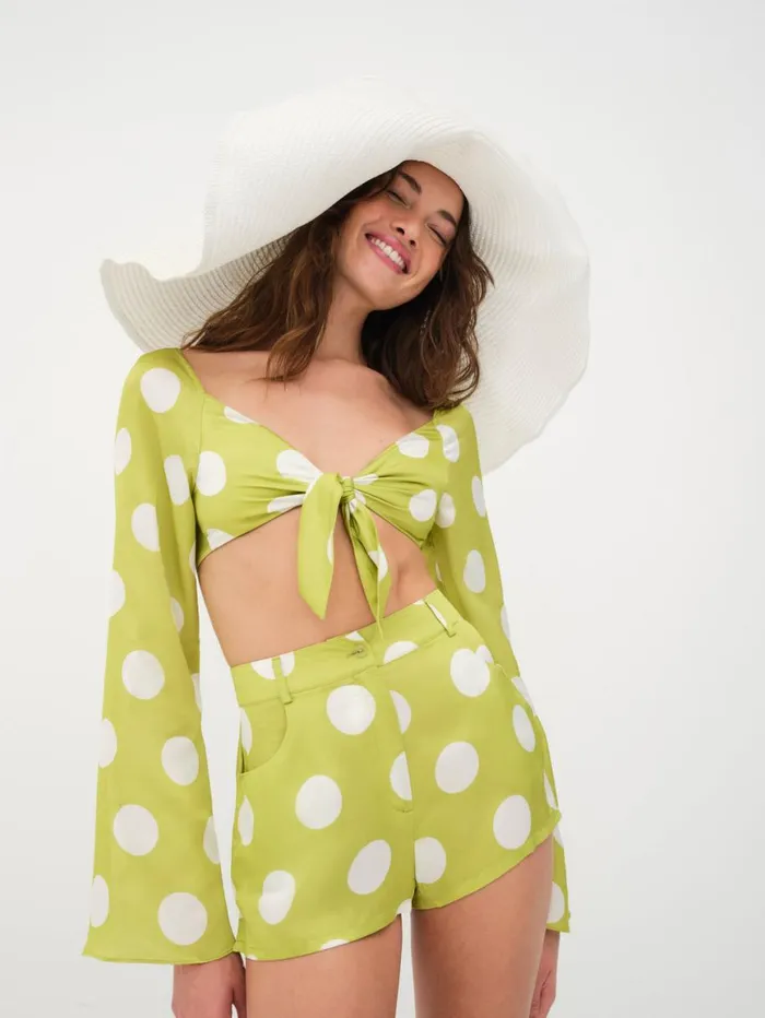 Women Tops For Love and Lemons Galia Top Green