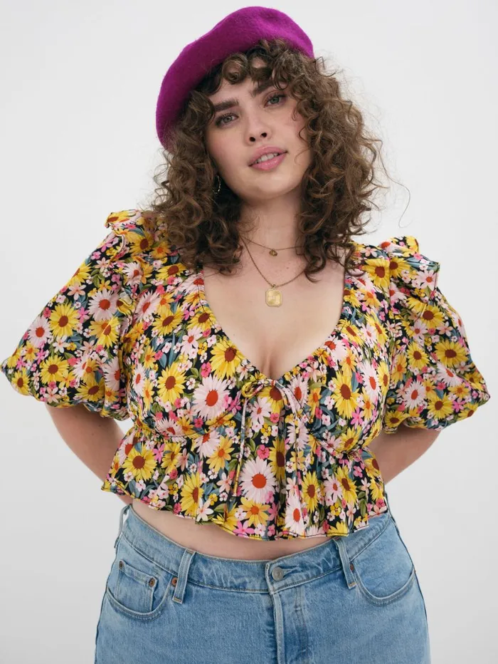 Women Tops For Love and Lemons Glenn Crop Top Yellow Women Tops For Love and Lemons Glenn Crop Top Yellow