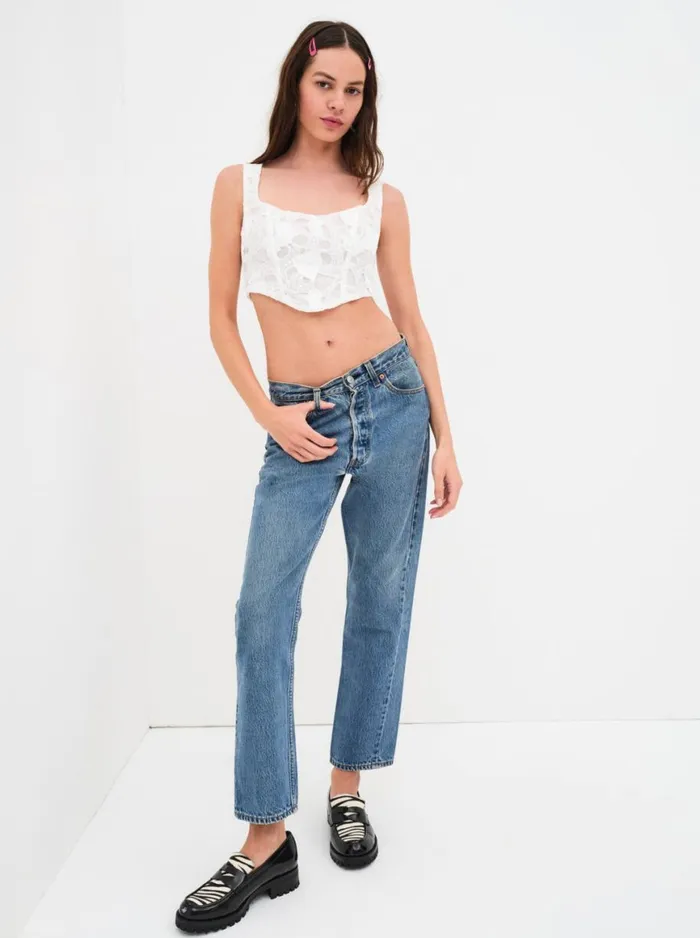 Women Tops For Love and Lemons Kaede Corset Top White Women Tops For Love and Lemons Kaede Corset Top White