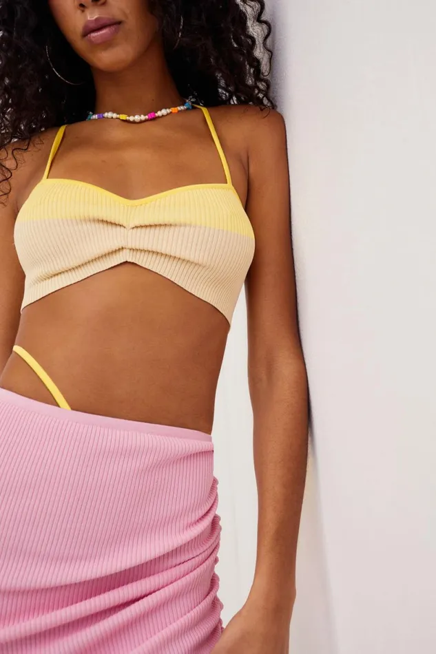 Women Tops For Love and Lemons Keisha Bra Top Yellow Women Tops For Love and Lemons Keisha Bra Top Yellow