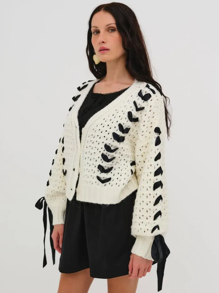 Women Tops For Love and Lemons Laurel Oversized Cardigan Ivory Women Tops For Love and Lemons Laurel Oversized Cardigan Ivory