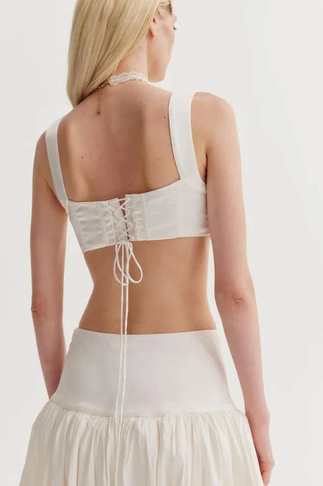 Women Tops For Love and Lemons Nelly Corset Top White Women Tops For Love and Lemons Nelly Corset Top White