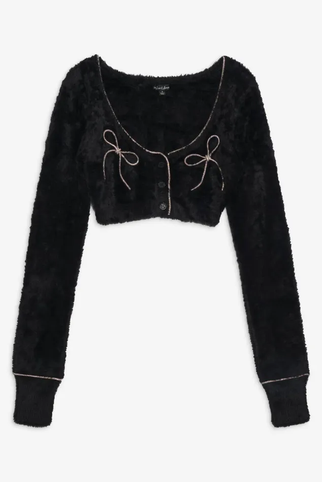 Women Tops For Love and Lemons Vivienne Cardigan Black Women Tops For Love and Lemons Vivienne Cardigan Black