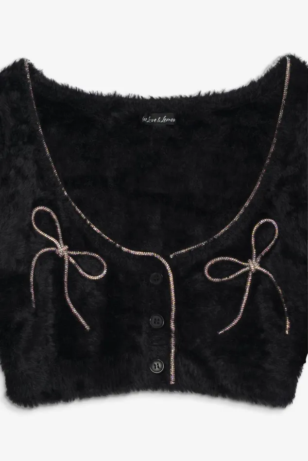 Women Tops For Love and Lemons Vivienne Cardigan Black Women Tops For Love and Lemons Vivienne Cardigan Black