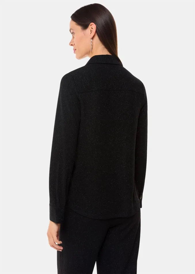 Women Tops Whistles Black Eva Sparkle Shirt