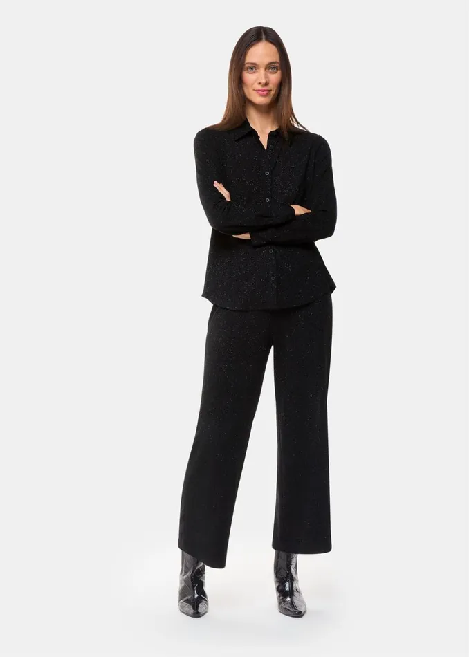 Women Tops Whistles Black Eva Sparkle Shirt