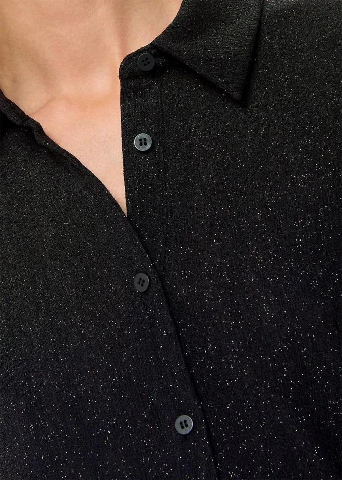 Women Tops Whistles Black Eva Sparkle Shirt