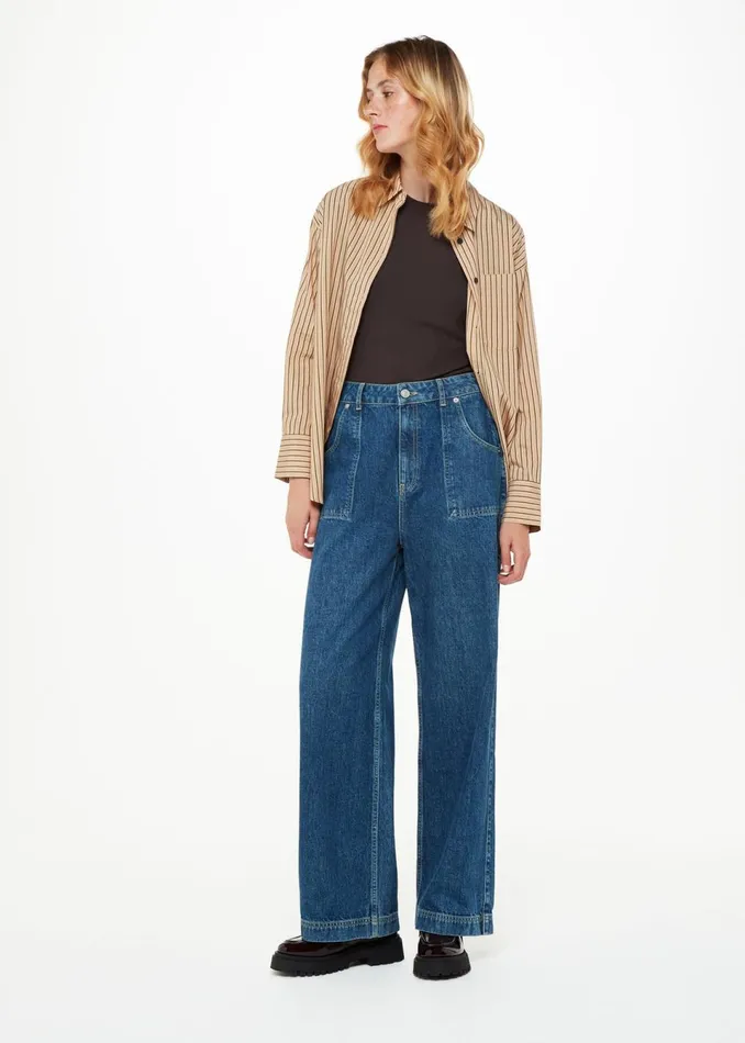 Women Tops Whistles Brown Essential Ribbed Crew