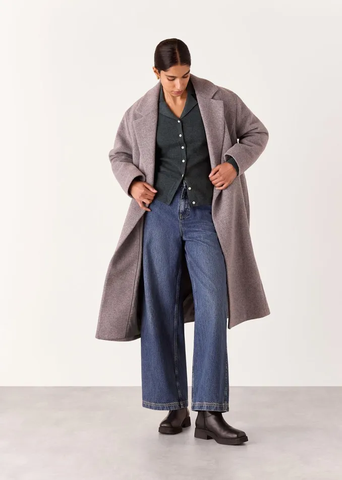 Women Tops Whistles Dark Grey Phoebe Knit Shirt