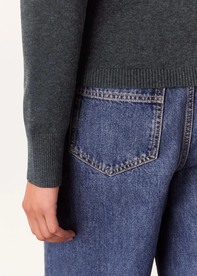 Women Tops Whistles Dark Grey Phoebe Knit Shirt