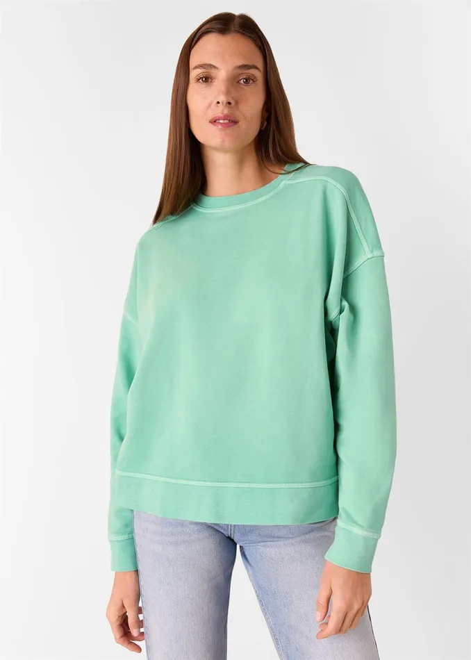 Women Tops Whistles Green Relaxed Sweat
