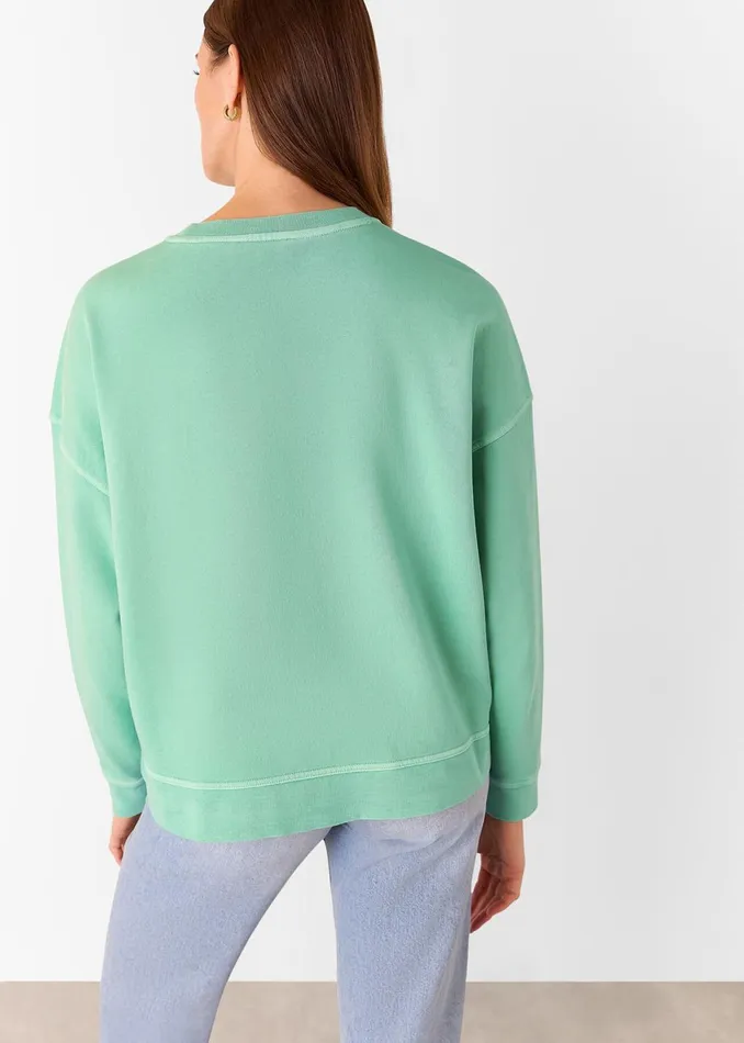 Women Tops Whistles Green Relaxed Sweat