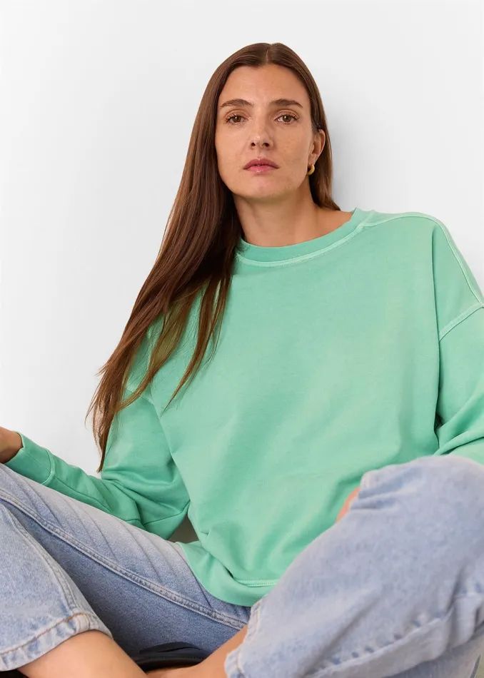 Women Tops Whistles Green Relaxed Sweat