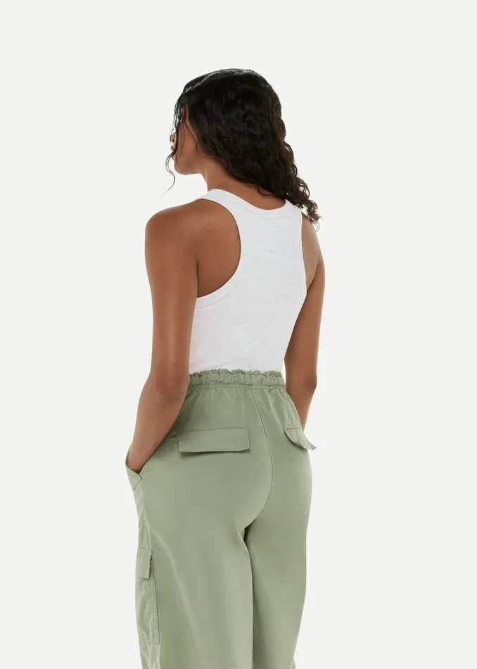 Women Tops Whistles Grey Ultimate Ribbed Scoop Vest