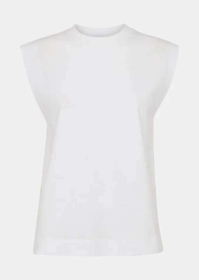 Women Tops Whistles White Edie Sleeveless Vest
