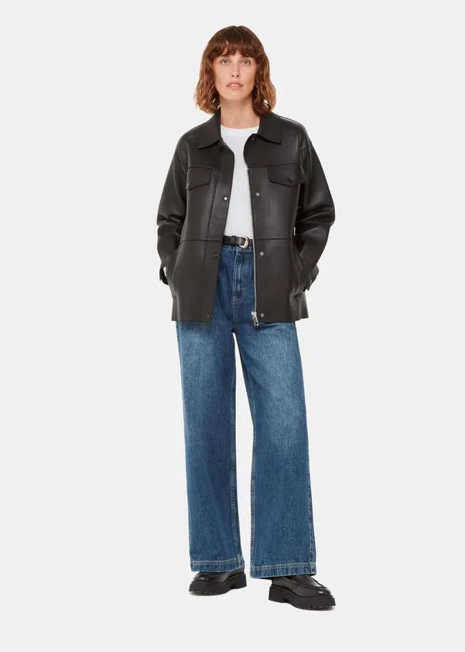 Women Tops Whistles White Essential Ribbed Crew