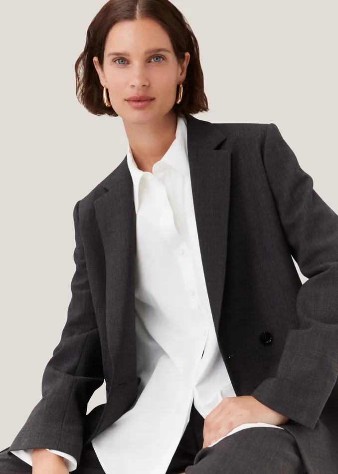 Women Tops Whistles White Serena Cotton Shirt