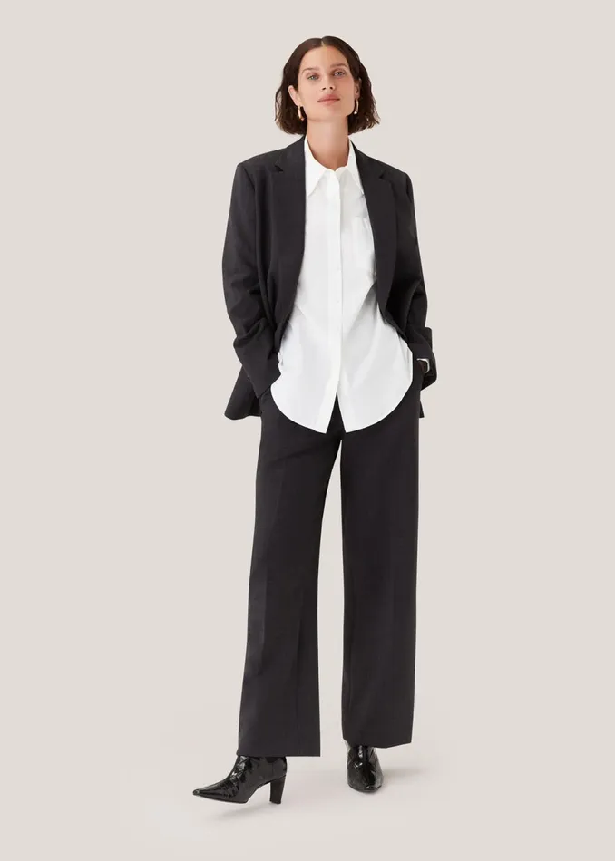 Women Tops Whistles White Serena Cotton Shirt