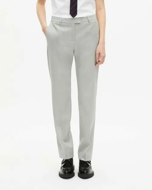 Women Trousers and Jeans The Kooples Fitted Gray Suit Pants Beige