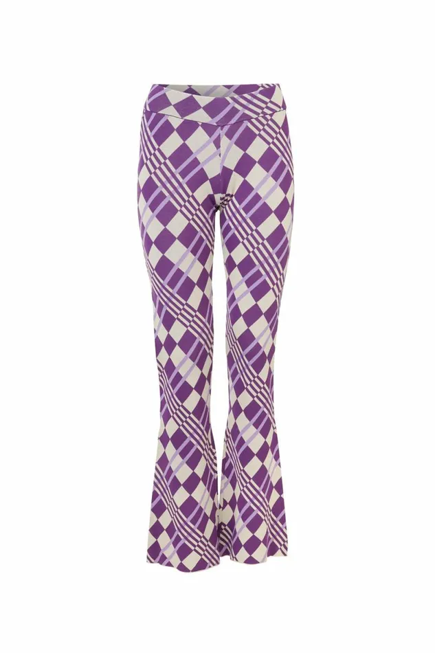 Women Trousers DODO BAR OR Lola Pants Purple Combo
