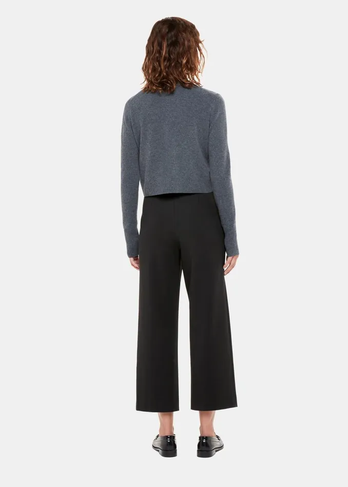 Women Trousers Whistles Black Camilla Wide Leg Trouser