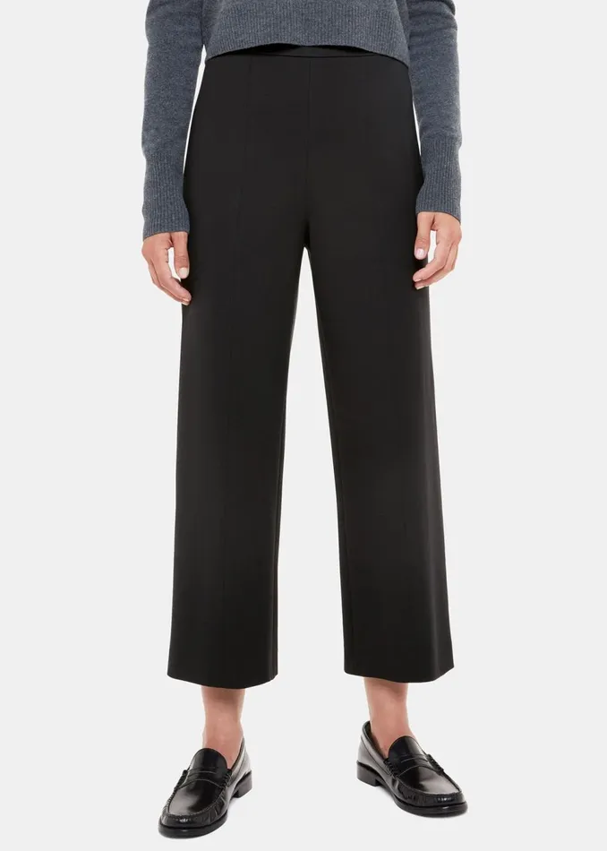 Women Trousers Whistles Black Camilla Wide Leg Trouser