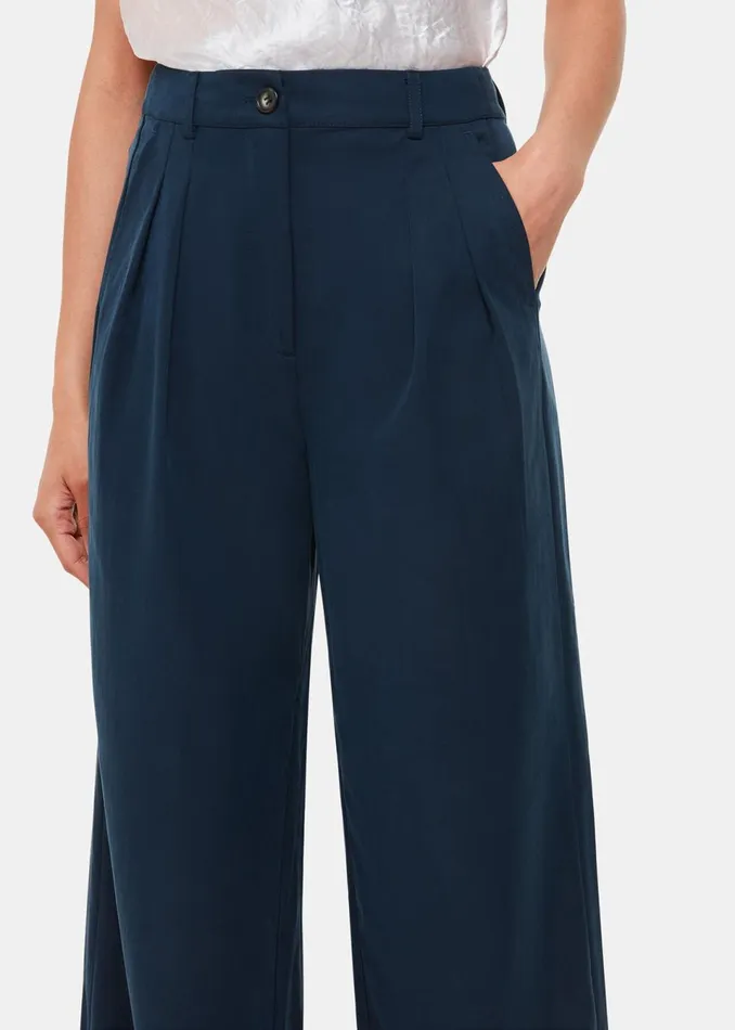 Women Trousers Whistles Navy Joss Tailored Trouser