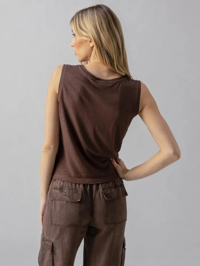 Women Twisted Tank Mud Bath Sanctuary Clothing Tees and Tops