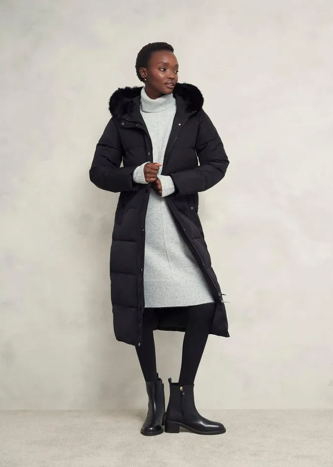 Women Tyla Puffer Black Hobbs Coats and Jackets