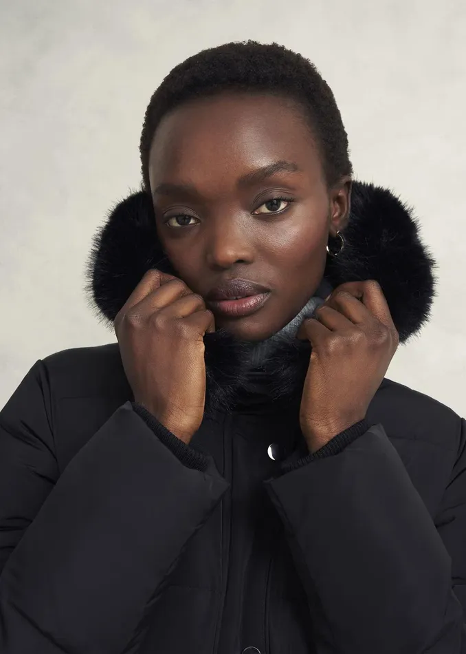 Women Tyla Puffer Black Hobbs Coats and Jackets