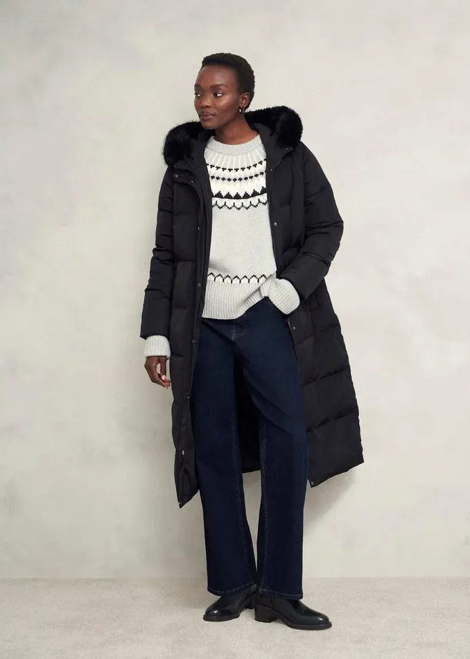 Women Tyla Puffer Black Hobbs Coats and Jackets