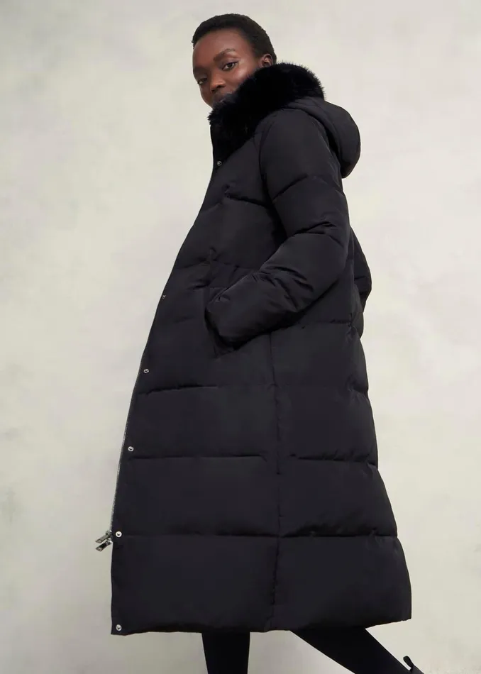 Women Tyla Puffer Black Hobbs Coats and Jackets