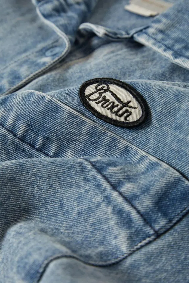 Women Utopia LS Overshirt Light Denim Brixton Flannels and Buttonups