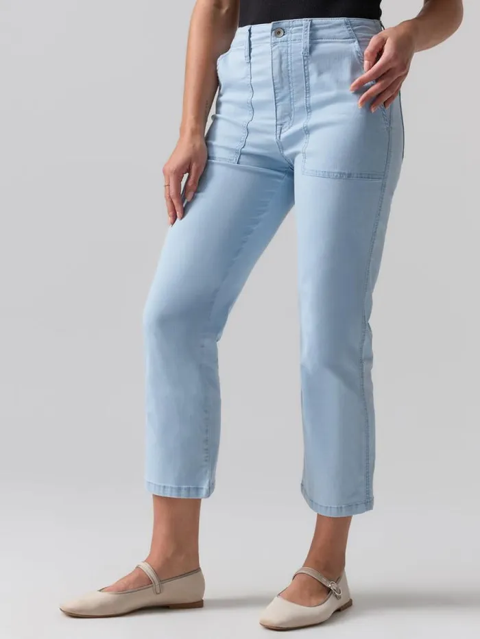 Women Vacation Crop High Rise Pant Ultra Pale Sanctuary Clothing Pants