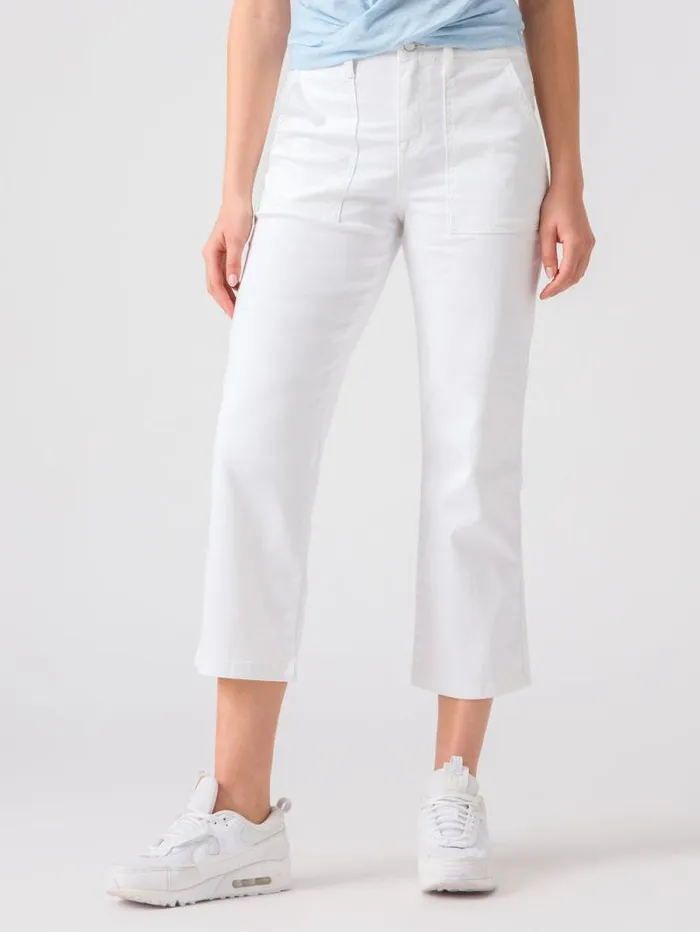 Women Vacation Crop High Rise Pant White Sanctuary Clothing Pants