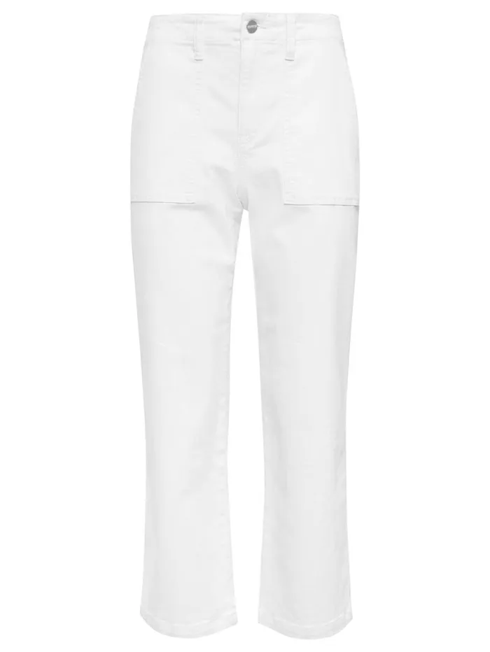 Women Vacation Crop High Rise Pant White Sanctuary Clothing Pants