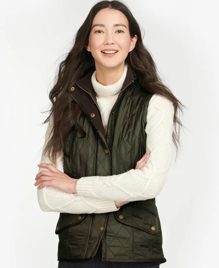 Women Vests Barbour Cavalry Gilet Navymerlot