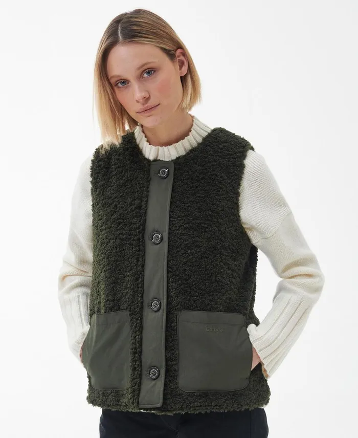 Women Vests Barbour Kintra Liner Oatancient