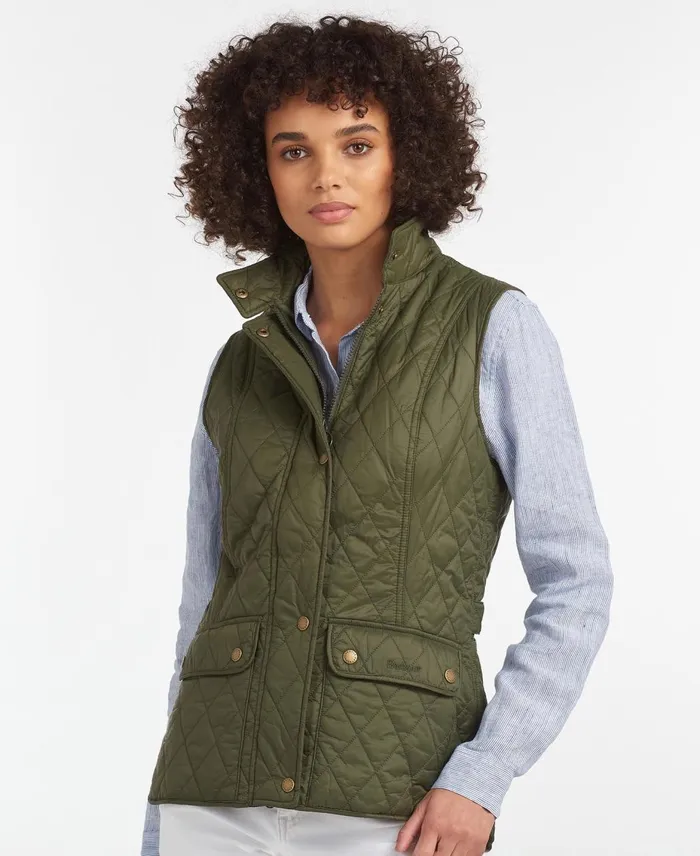 Women Vests Barbour Otterburn Gilet Black
