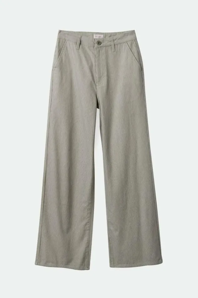 Women Victory Full Length Wide Leg Pant Sea Kelp Stripe Brixton Pants