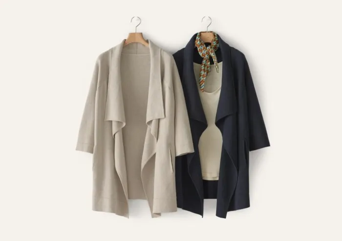Women Waterfalledge Jacket Ink Poetry Fashion Cardigans