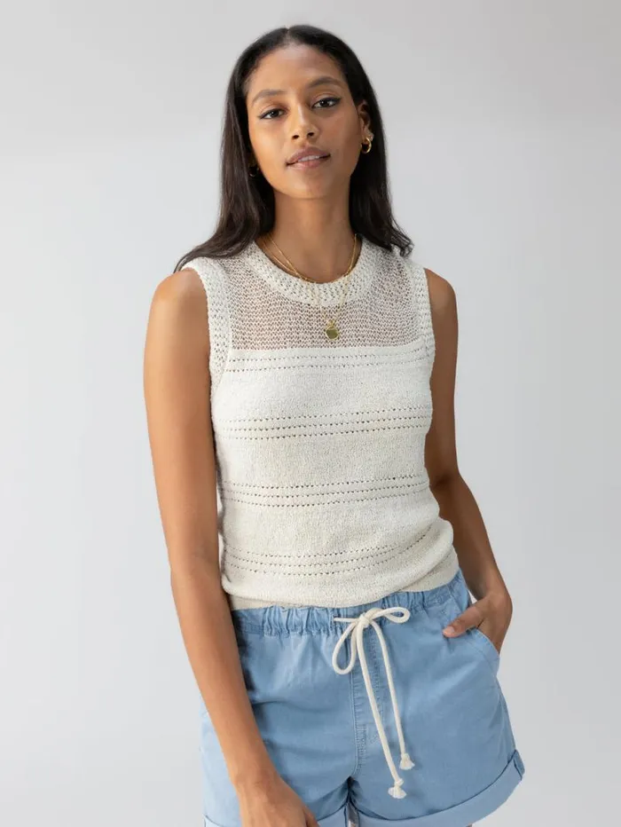 Women Waves Of Summer Sweater Shell Tank Birch Sanctuary Clothing Sweaters and Cardis Women Waves Of Summer Sweater Shell Tank Birch Sanctuary Clothing Sweaters and Cardis
