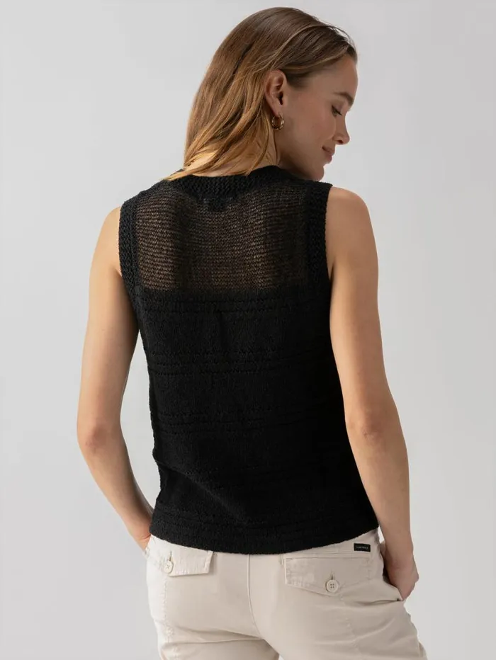 Women Waves Of Summer Sweater Shell Tank Black Sanctuary Clothing Sweaters and Cardis Women Waves Of Summer Sweater Shell Tank Black Sanctuary Clothing Sweaters and Cardis