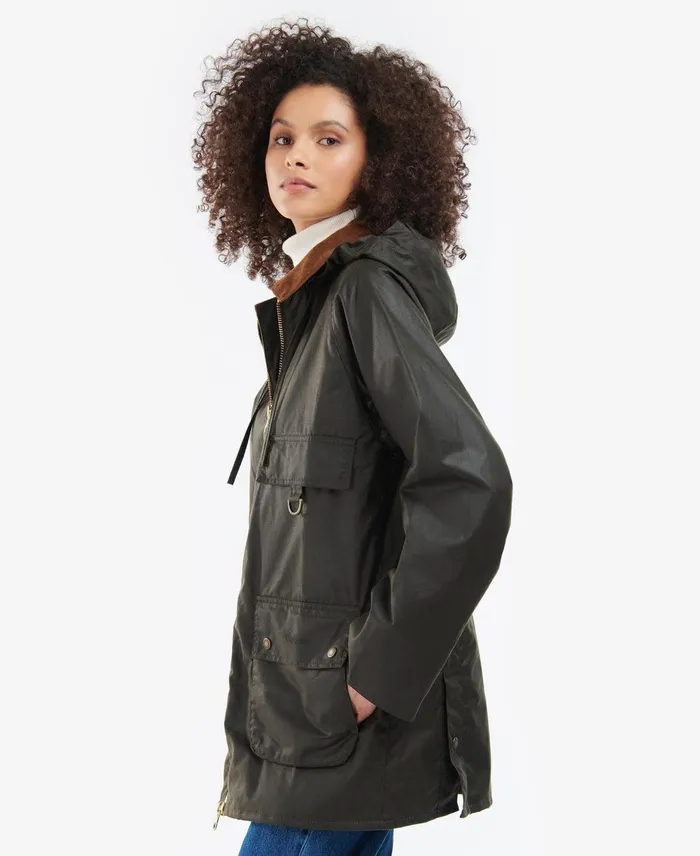Women Waxed Jackets Barbour Highclere Wax Jacket Navy